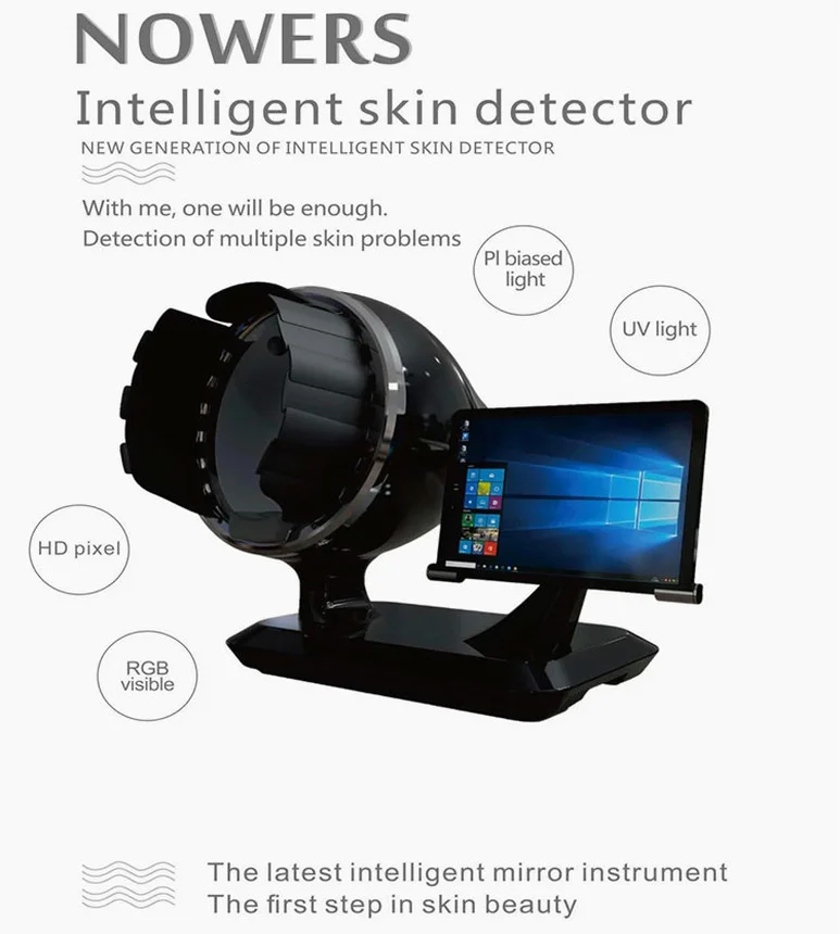 

3D волшебный зеркальный анализатор кожи лица, машина для анализа кожи, система диагностики кожи для салона спа