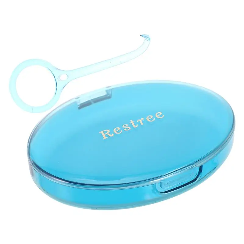 

Dust-proof Dentures Box Portable Mouth Guard Box False Tooth Container