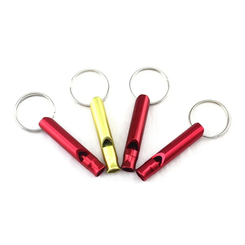 Outdoor Emergency Survival Whistle with Keychain Keyring Mini Size Whistles for Sports Camping Hiking Tools
