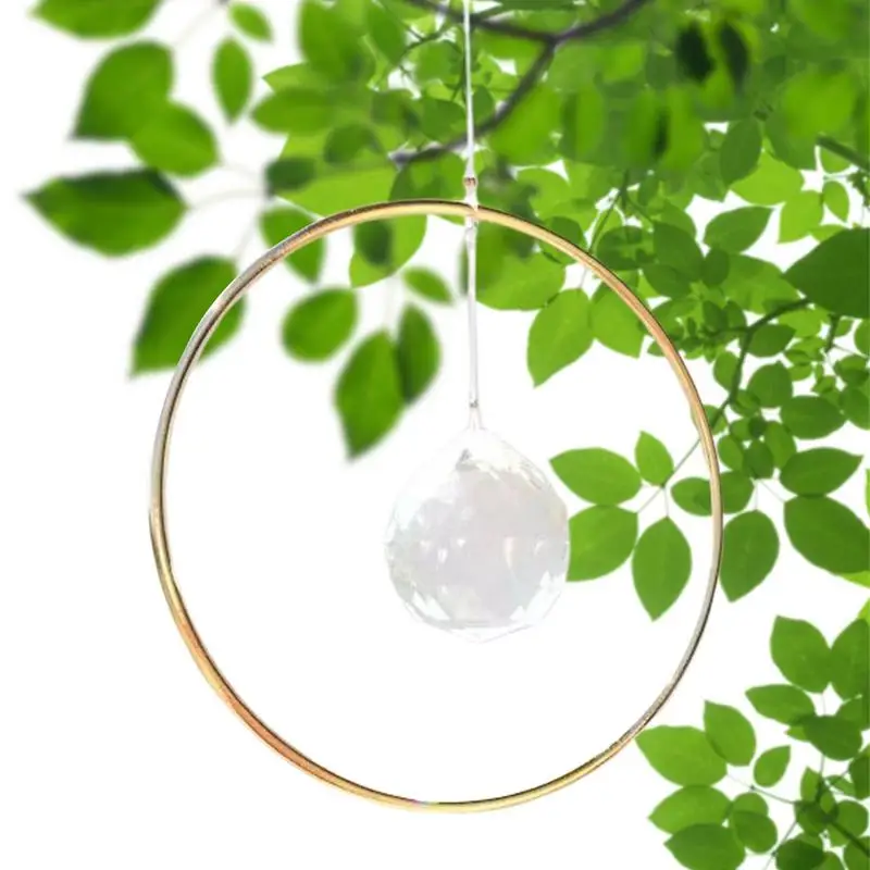 

Crystal Ball Sun Catcher Prism Pendant DIY Hanging Ornaments Yard Tree Ornaments Car Hanging Ornament Rainbow Maker For Home