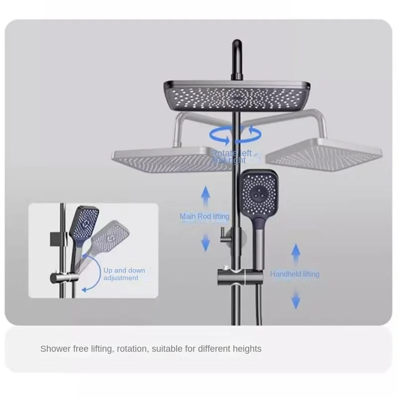 Дождевой душ бытовой универсальный набор цифровой дисплей постоянная
