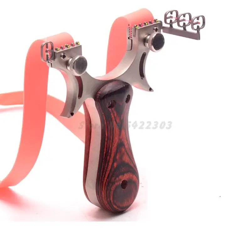 

2022 New Stainless Steel With Rubber Band Slingshot Catapult Hunting High Quality Outdoor Shooting Game Sling Shot
