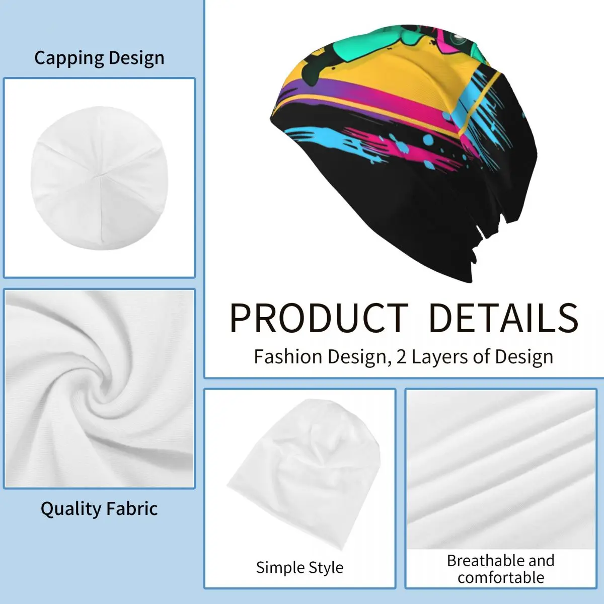 Ralsei Deltarune Sprite Art Skullies шапки повседневные мужские и женские уличные теплый капот