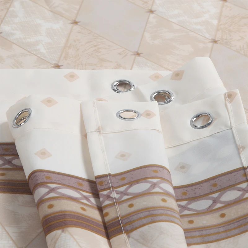 Водонепроницаемая занавеска для душа с крючками из полиэстера ванной комнаты