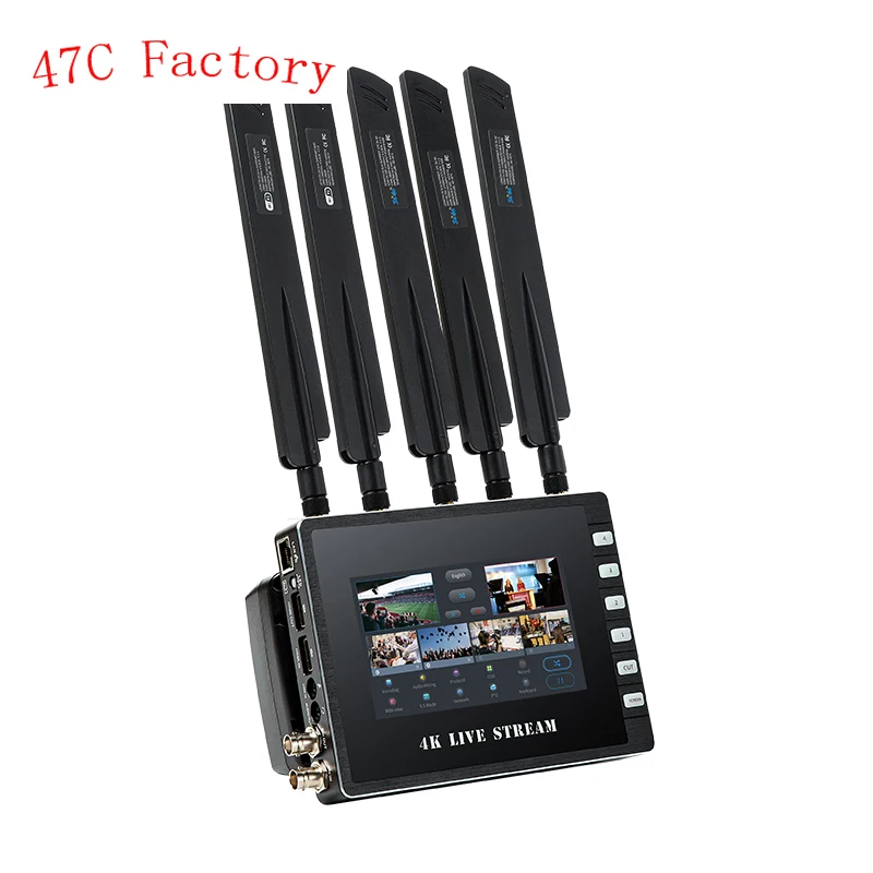 

K21-5G HDMI SDI 5G Sim Card 4K Multi-Camera Live Streaming Studio Device Encoder Switcher Recorder Monitor Mixer 4in1 Equipment