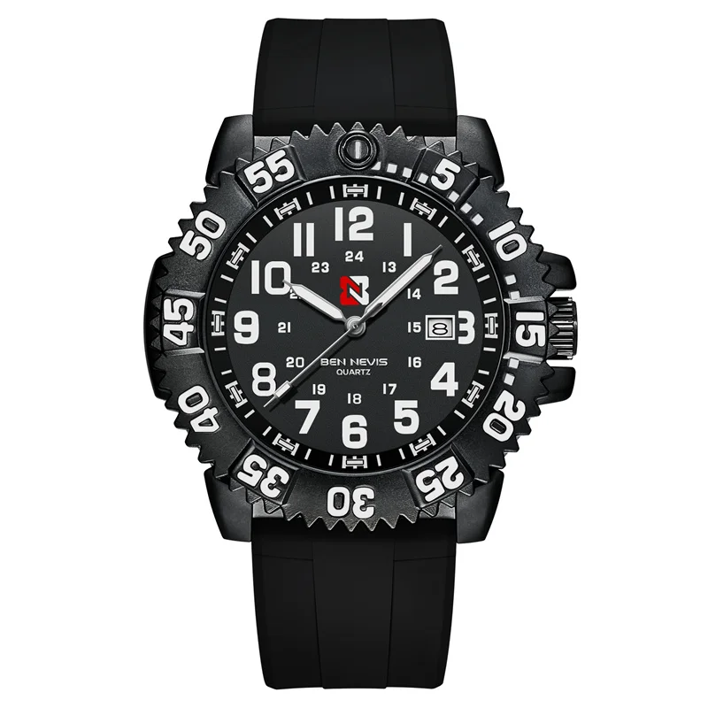 

Father's Day Gift BEN NEVIS Watch for Men Original Brand Fashion Waterproof Silicone Strap Quartz Wristwatch Reloj Hombre