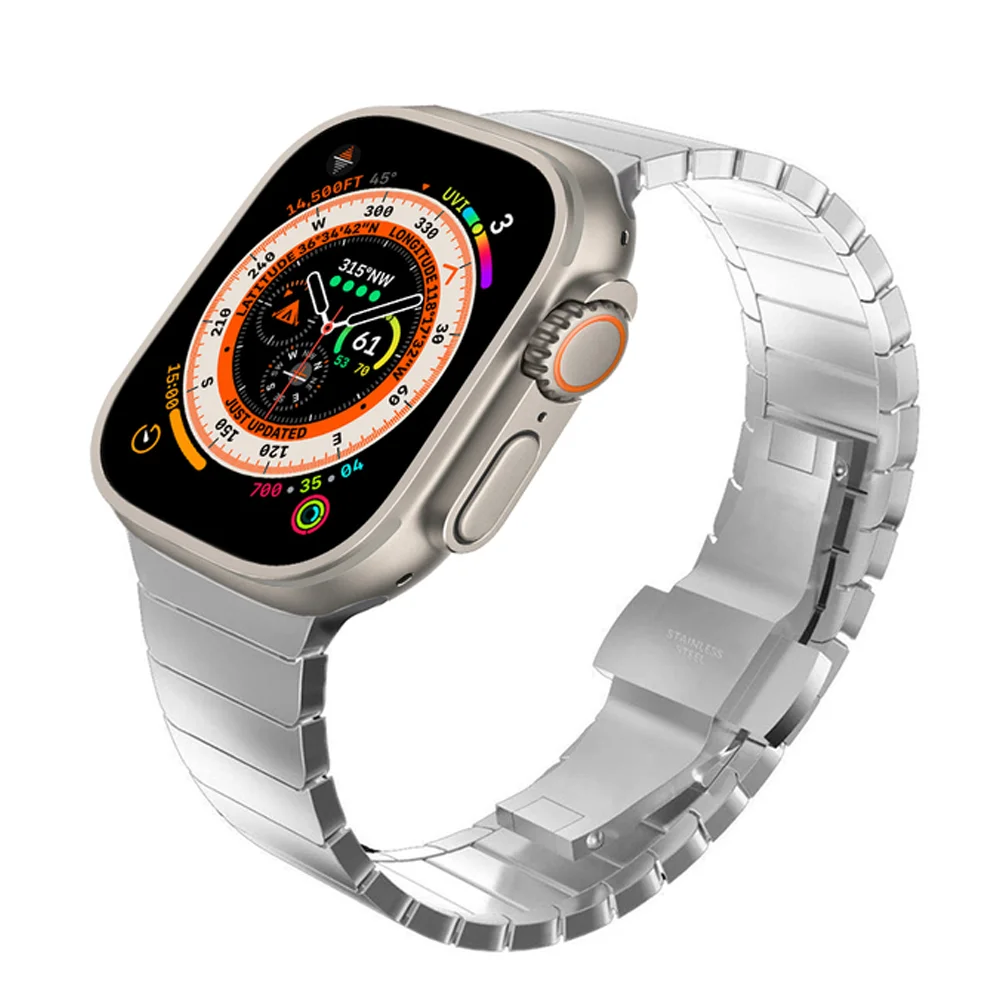 Stainless Steel Strap for Apple Watch Ultra band 49mm 44mm 40mm 45mm 41mm 42mm 38mm correa Bracelet iWatch series 7 SE 8 3 4 5 6