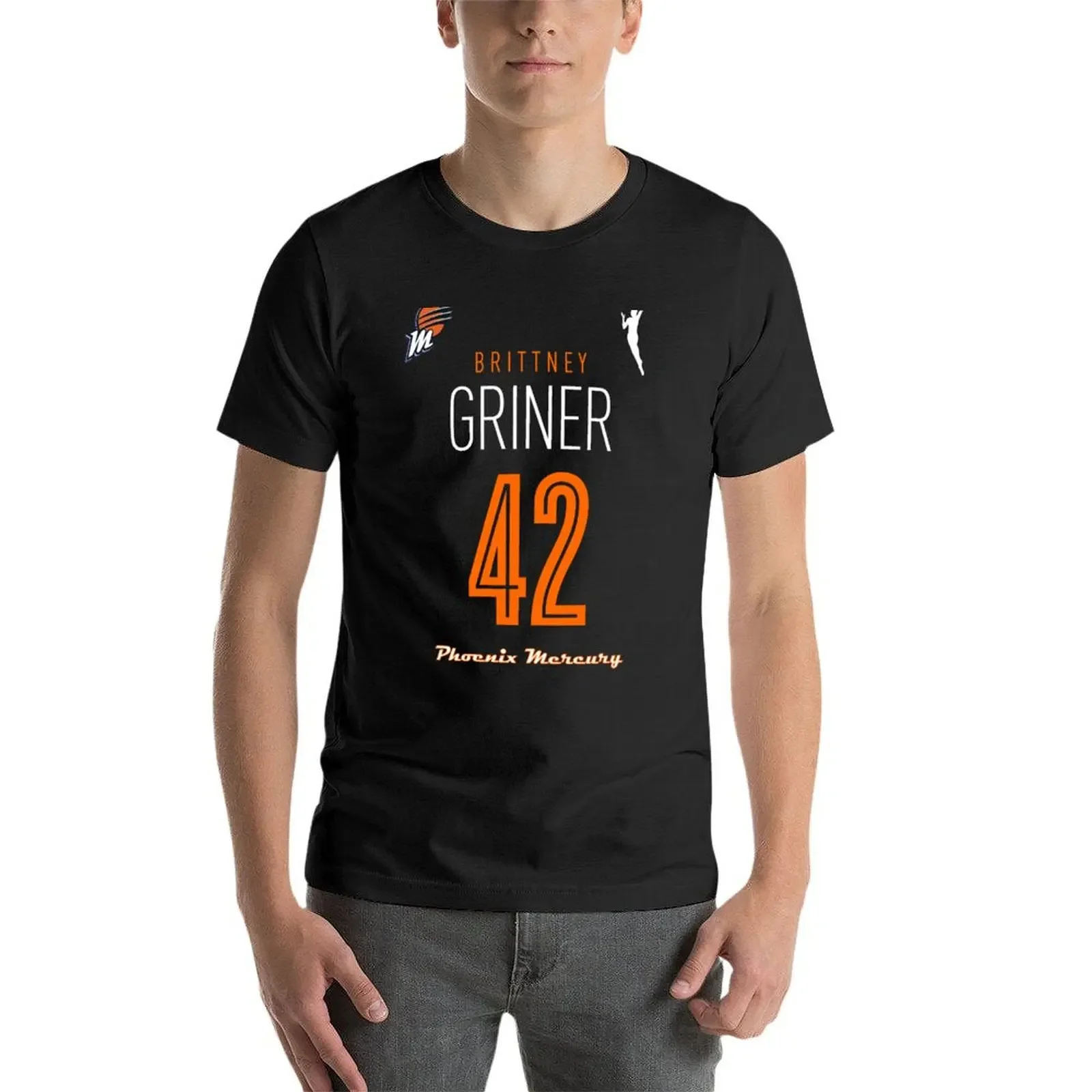 Хрупney Griner Tribute Tee #42 футболка мужская одежда Графические Рубашки Забавные