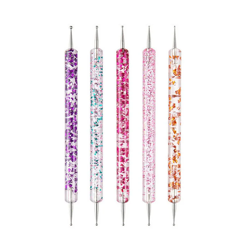 

5Pcs/Set Nail Art Dotting Pen Tool for Nails Designs Dual-ended Drawing Painting Rhinestones Manicure Tools Dot Painting Tools