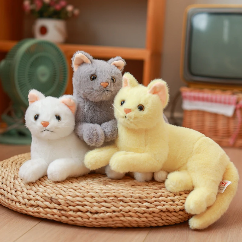 

30CM Cute Plush Cat Doll Toy Simulation Stuffed Cats Toys Soft Stuffed Animal Dolls For Boy Girl Birthday Gifts