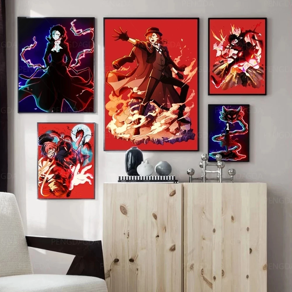 

Canvas Paintings Bungo Stray Dogs Anime Japan Wall Art HD Prints Poster Home Decor Modular Pictures For Bedroom No Framework