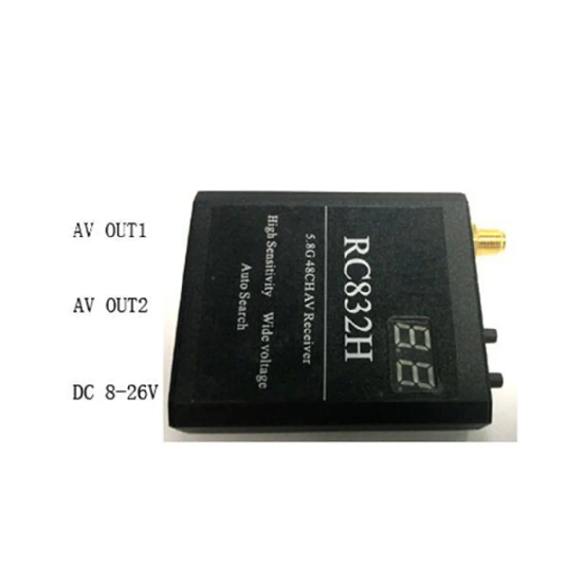 RC832H 5 8G 48CH видеоприемник 12 В автоматический поиск каналов для TS832 TS5823 TS5828 RC самолет