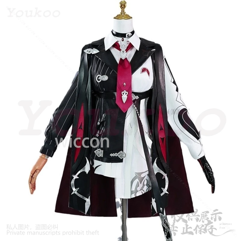 Костюм для косплея Tsavorite Lantern игра Honkai Impact 3 черное длинное пальто сексуальное