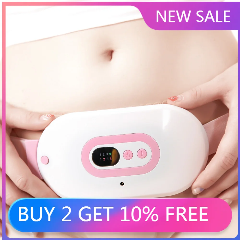 

Smart Relieve Menstrual Pain Abdominal Heating Massage Warm Belt Palace Vibrating Massage The Waist Dysmenorrhea Pain Relieving