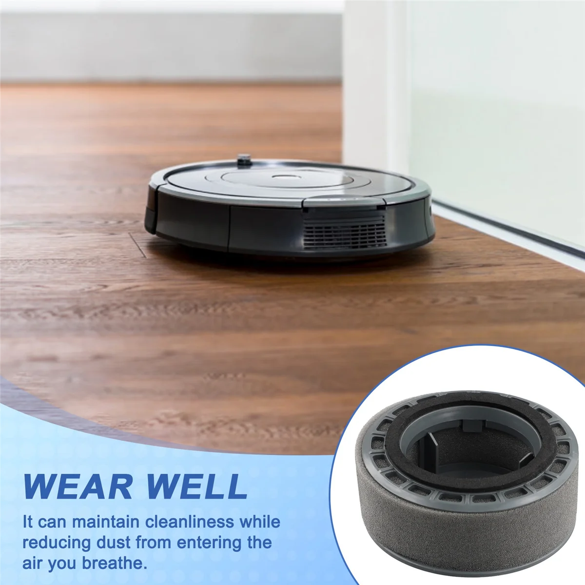 Хлопковый фильтр в сборе для беспроводного пылесоса VIOMI A9 (VXXC09)