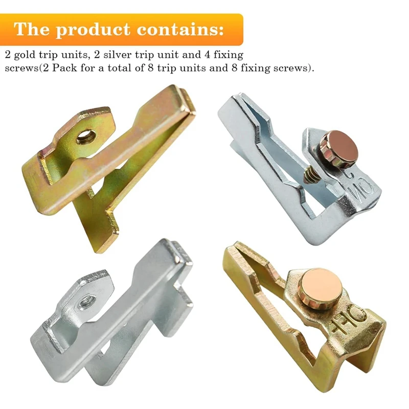 156T1978A Time Switch Trippers Replacement For Intermati Fit T100 Series Timer 2 Pack (4 On / 4 Off 8 Screws)