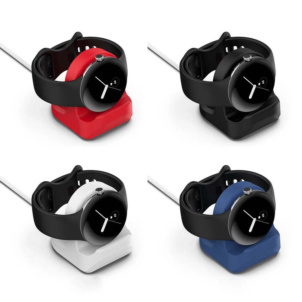 

Силиконовый держатель беспроводного зарядного устройства, держатель часов, портативное зарядное устройство, подставка, кронштейн, запасные части для Google Pixel Watch 2022