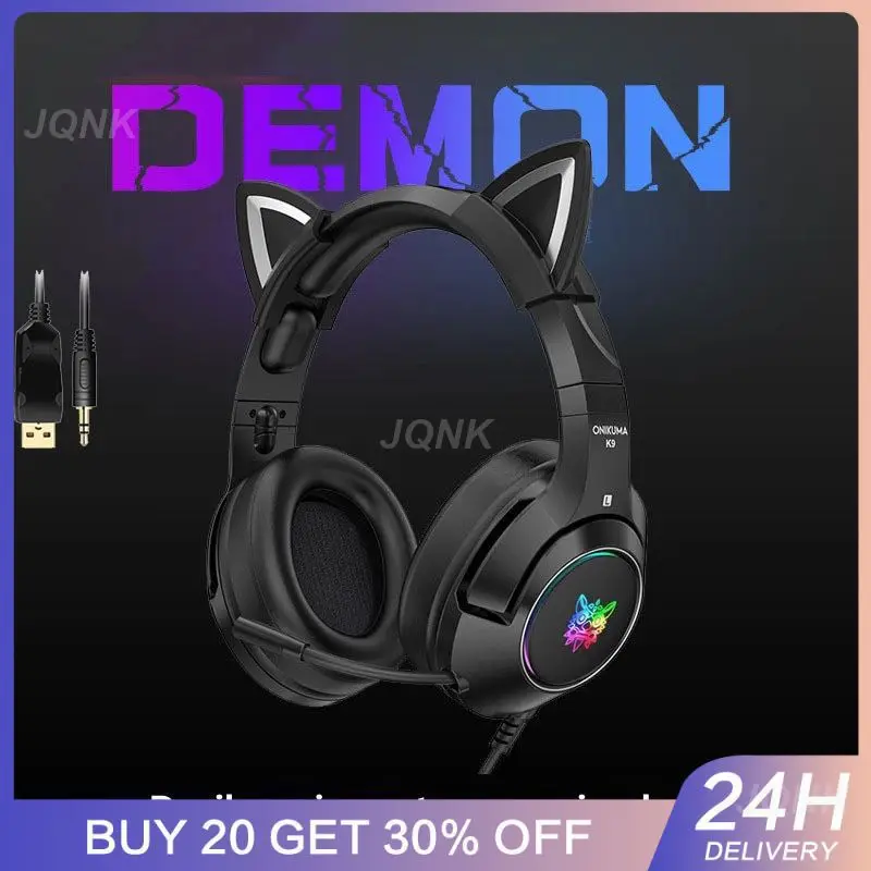 

Durable Rgb Luminous Headset Soundproof Headset For Phone Computer Laptop Universal Over-head Fun Gaming Headset Noise Reduction