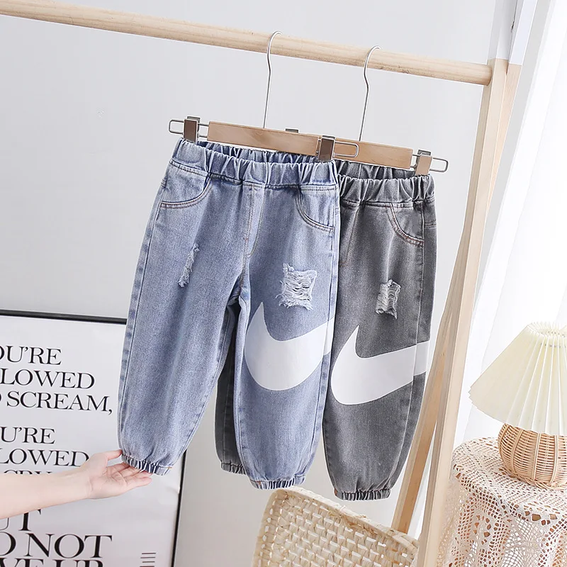 

Baby Boys Jeans For Girls Spring Autumn Denim Jeans Boy Girl Casual Style Toddler Kids Clothes Childern Pants 2-9Years