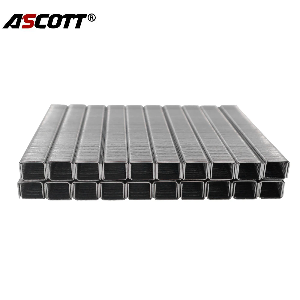 

1000 шт. скобы 12,8 мм, Корона 10 мм, длина для электрического пневматического степлера, ручной степлер, деревообрабатывающие инструменты, аксессуары