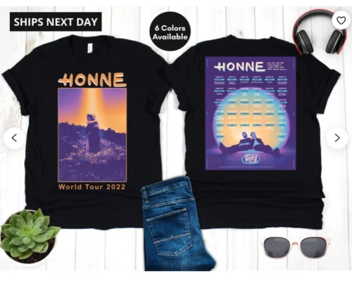 

Honne World Tour 2022 Shirt Honne World Tour 2 side tshirt