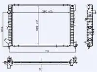 

05291ab for engine radiator LAGUNA 1,8 RN / RT / RXE RN / RT / RXE (1)