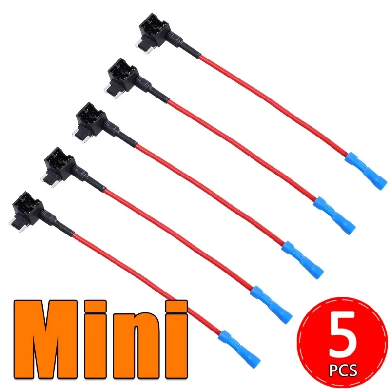 

Автомобильный держатель предохранителя, переходник для дополнительной цепи, мини-адаптер для маленького и среднего крана, микро-мини Стандартный автомобильный предохранитель с держателем