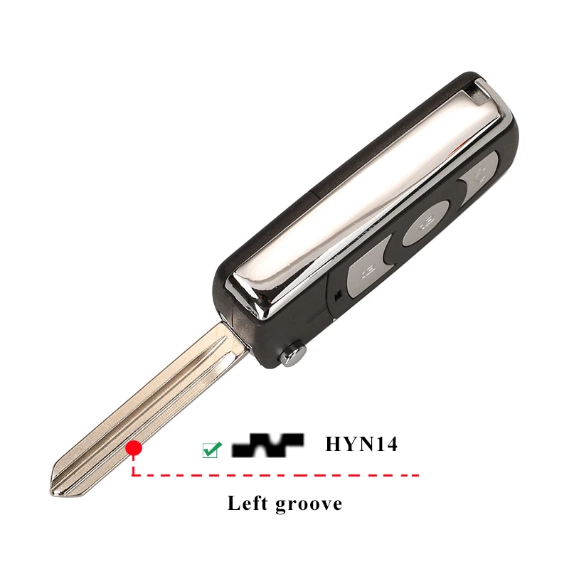 

Jinyuqin L/R Blade 3-кнопочный модифицированный откидной ключ для HYUNDAI Avante HD Coupe Elantra Tucson Accent для Kia Carens 3-брелочный чехол