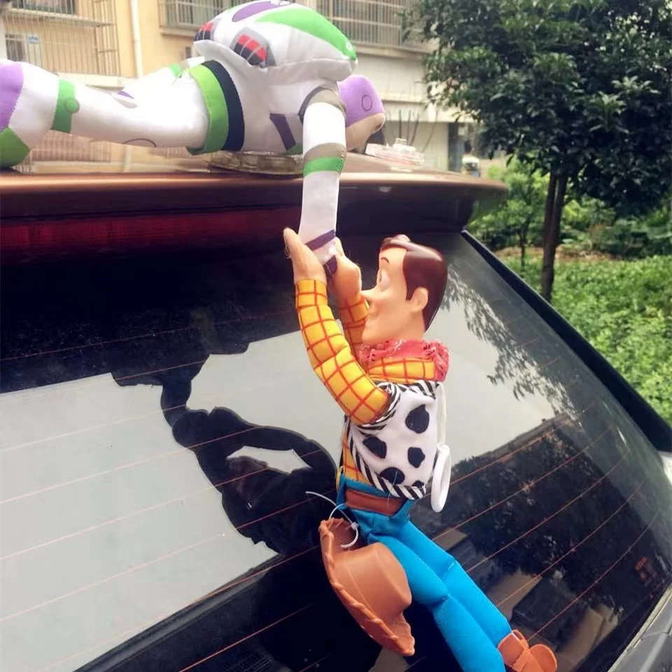 

40 CM Toy Story Hot Sherif Woody Buzz Lightyear Car Dolls Plush Toys Outside Hang Toy Cute Auto Accessories Car Decoration