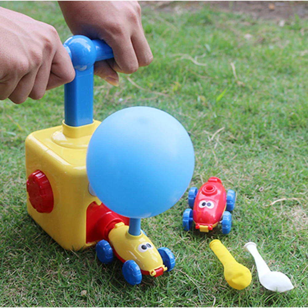 

Mini Plastic Inflator Air Pump Science Experiment Toy Inertial Power Ball Car Balloon Pump Balloon Accessories Hand Push Car