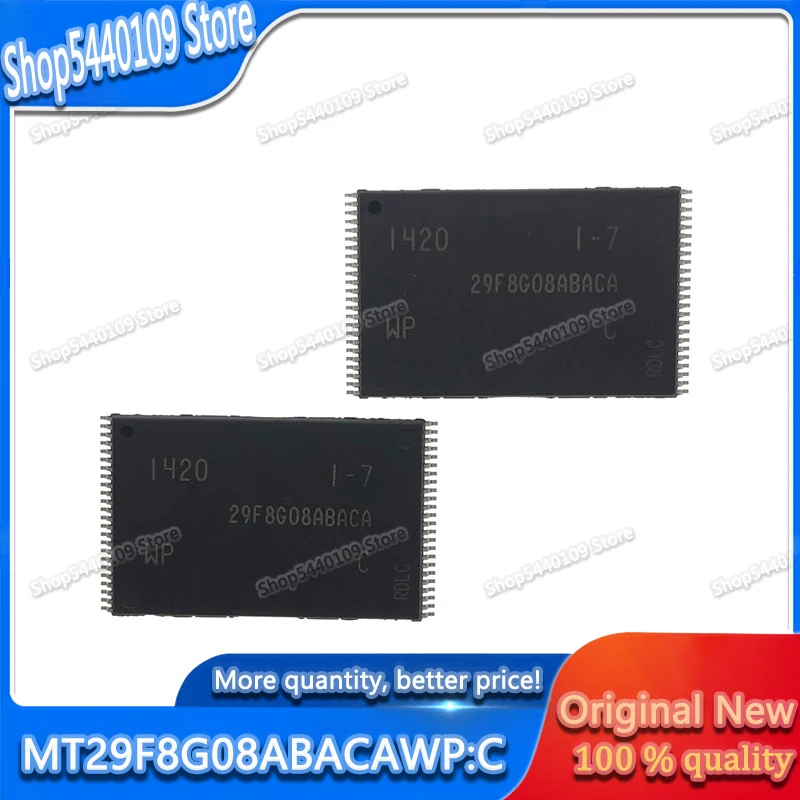 Новый и оригинальный MT29F8G08ABACAWP:C TSOP-48 MT29F8G08ABACAWP TSOP48 MT29F8G08ABACA 29F8G08ABACA 2 шт. 5 10