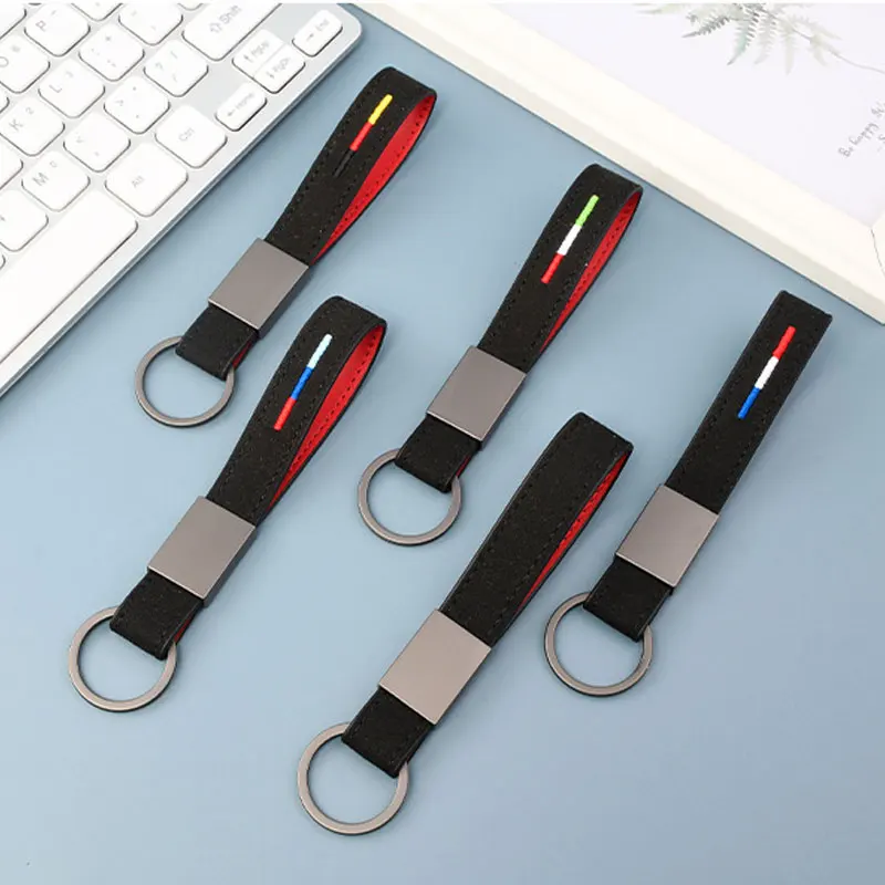 Кожаный чехол для ключей автомобильный замшевый брелок мужской и женский KIA KN K5 K3