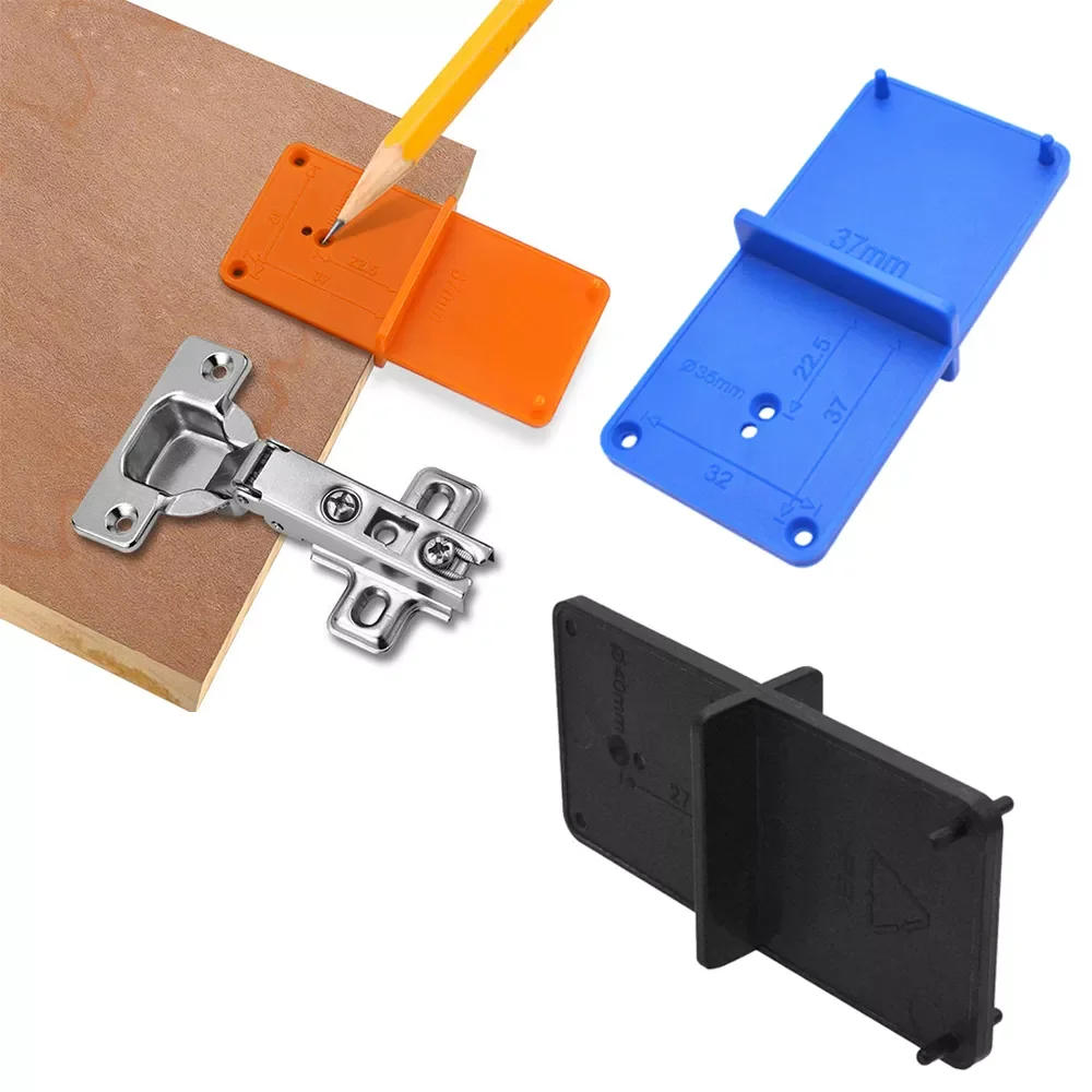 

40mm Woodworking Punch Hinge Hole Drilling Guide Locator Hole Opener Drill Bit Hole Tools Door Cabinets Woodworking Tool