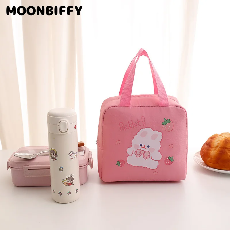 

Мультяшная сумка для ланча, детская портативная изолированная сумка, вместительная офисная сумка из алюминиевой фольги для работы, Студенч...