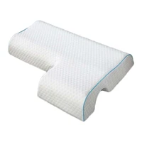 curved memory foam pillow slow rebound anti pressure hand numb and neck protection l shaped arms couple pillow for sleeping