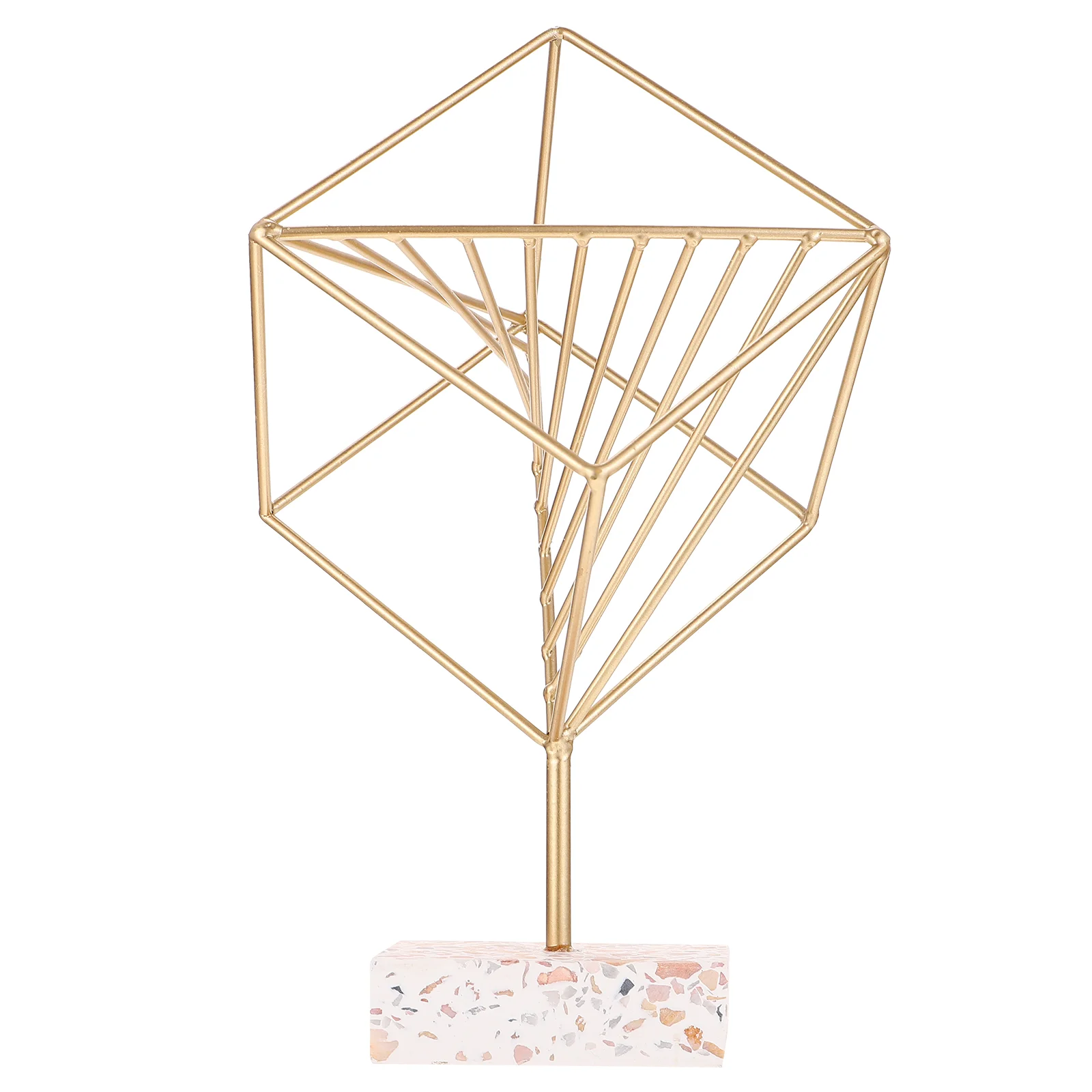Iron Art Desktop Decor Simple Modern Geometric Decoration Miniature Ornament