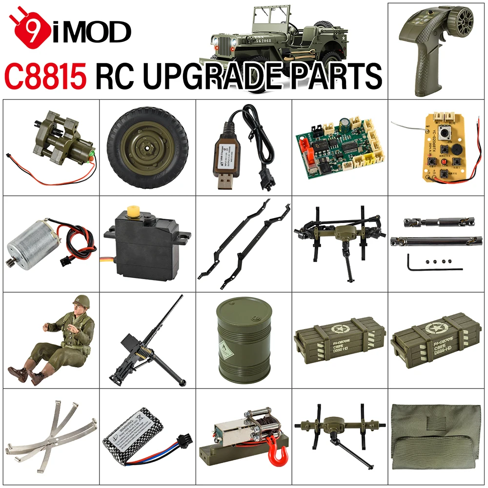 Фото 9IMOD C8815 Запчасти для радиоуправляемых автомобилей, оригинальные заводские шины с дистанционным управлением, приводной вал двигателя лебедки №1