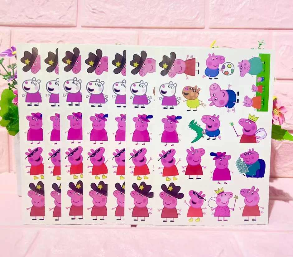 1 шт. наклейки-татуировки Свинка Пеппа |