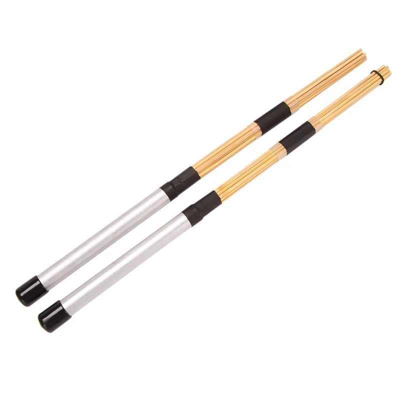 7 Pair Drum Sticks Set Include Nylon Drum Sticks,Metal Drum Sticks,Retractable Drum Wire Brushes Rod Drum Stick With Bag enlarge