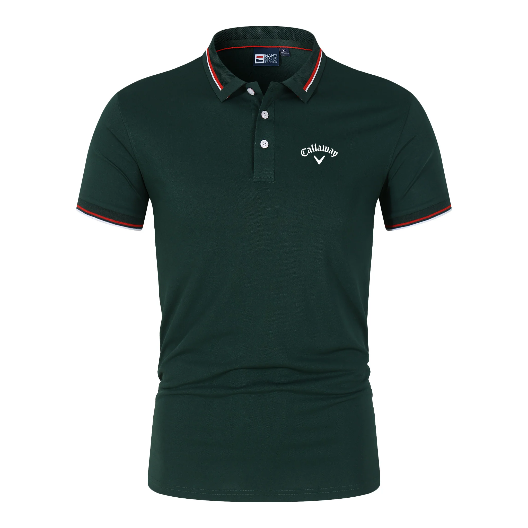 

Callaway's new design 2023 summer men's short-sleeved polo shirt popular casual unisex clothing lapel top