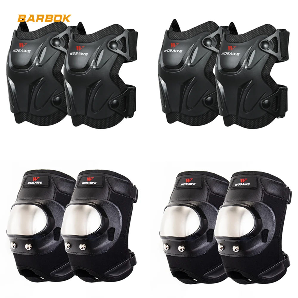 

WOSAWE Hard Motocross Knee Pad Ski Skateboard Elbow Protection Protective Off-Road Sports MTB Motorcycle Kneepads Protector