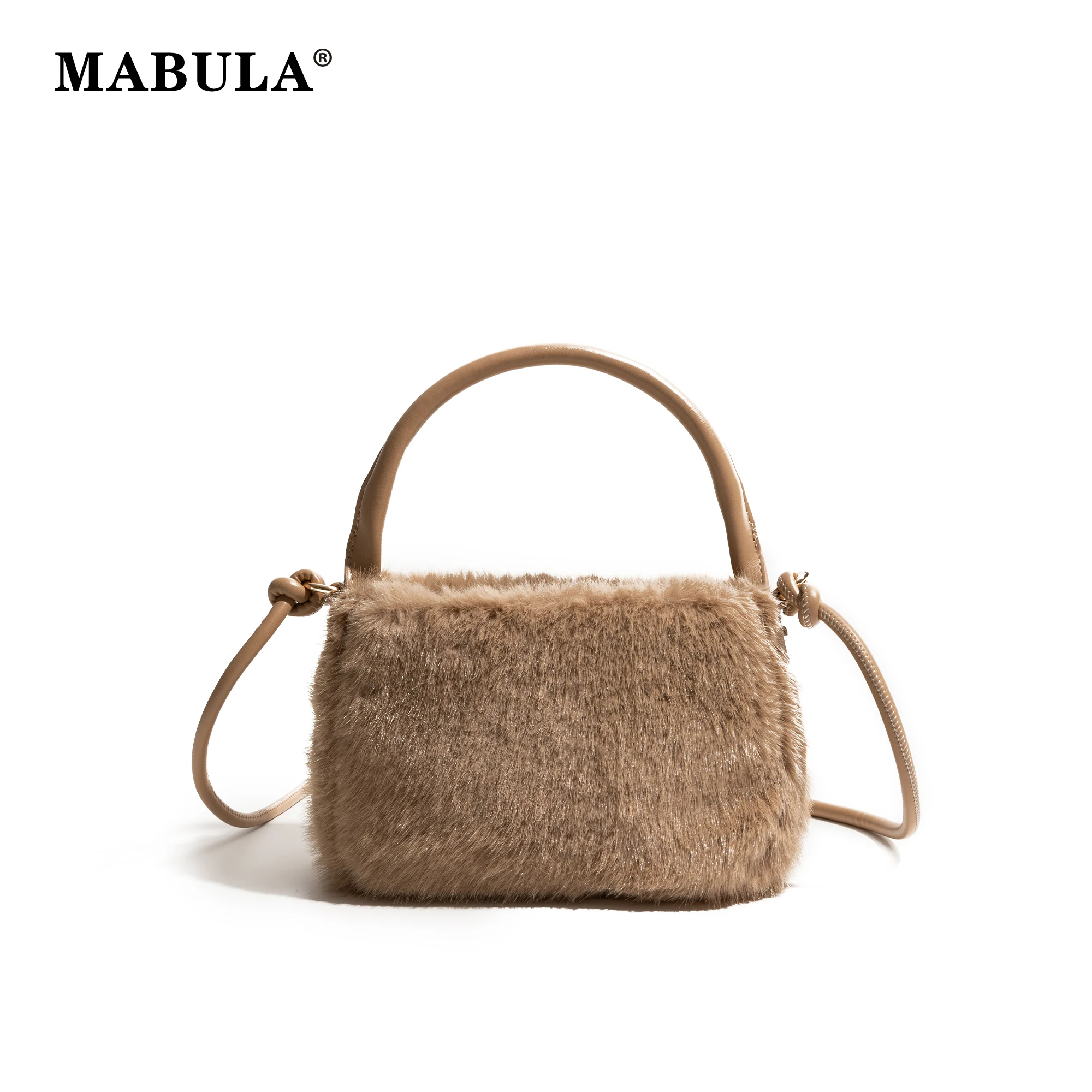 MABULA модная шерстяная сумка в корейском стиле простая повседневная женская через