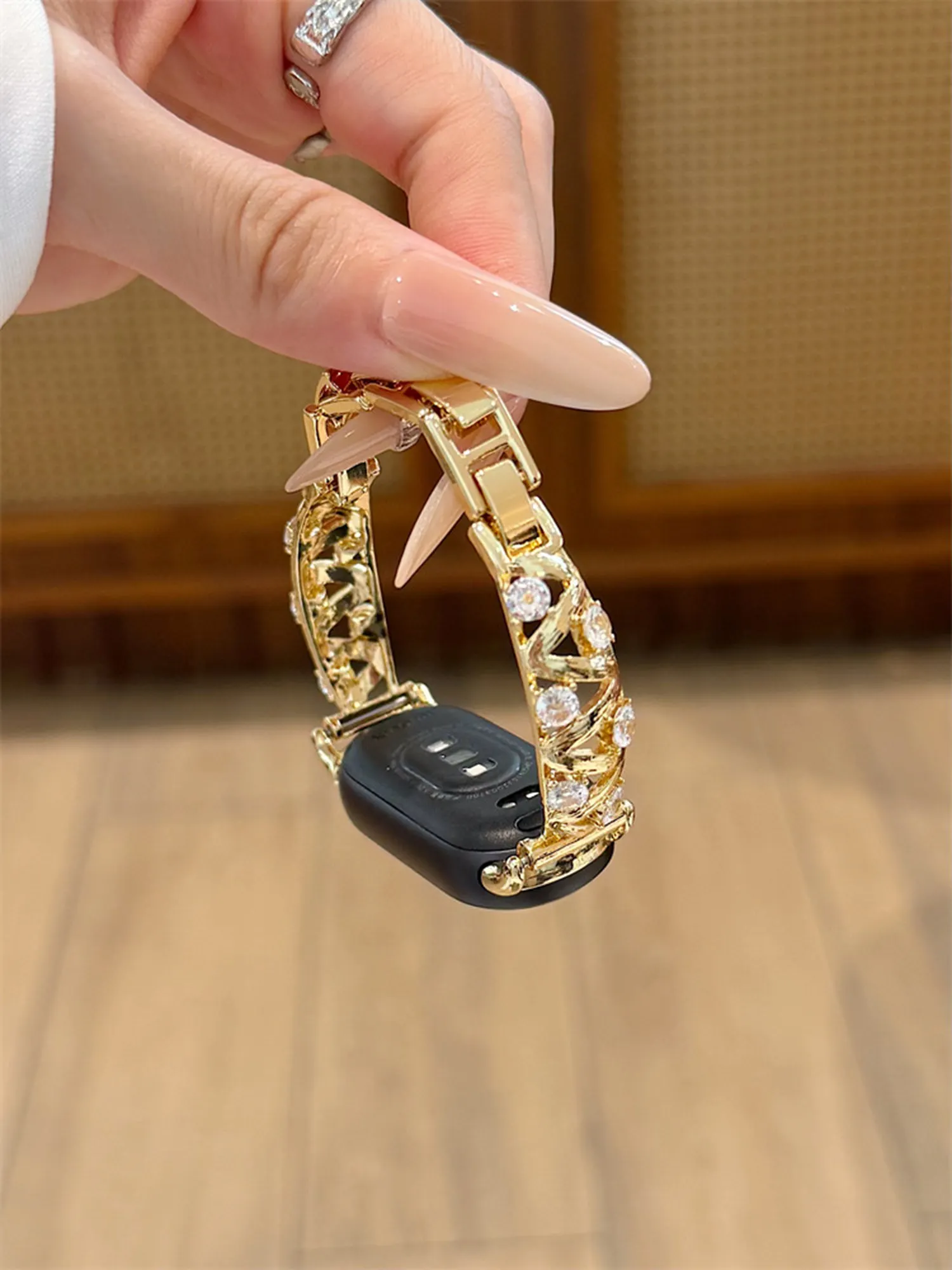 Фото Новый металлический ремешок для XIAOMI Band 10 9 8, металлический браслет-цепочка, аксессуары для NFC-браслетов №2