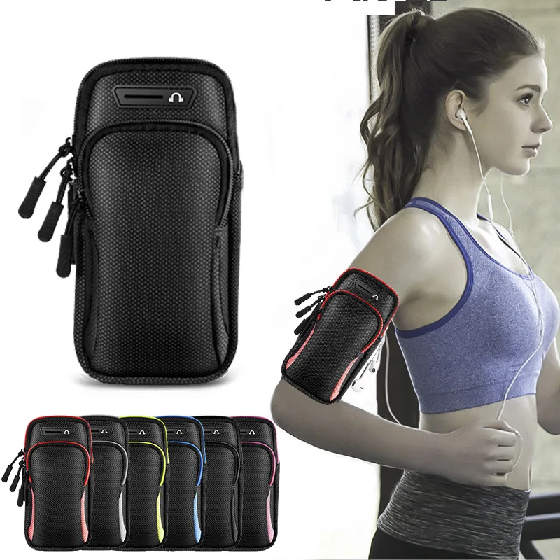

Universal 6.8'' Waterproof Sport Armband Bag Luminous for Outdoor Gym Running Arm Band Mobile Phone Bag Case Coverage Holde