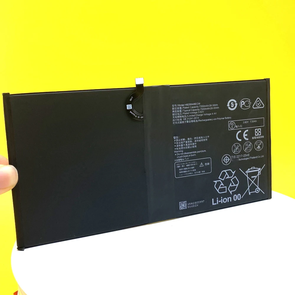 New 7500mAh Battery For MediaPad M5 Pro 10.8 CMR-W19 CMR-W09 CMR-AL09 BAH2-L09 HB299418ECW High Quality images - 6