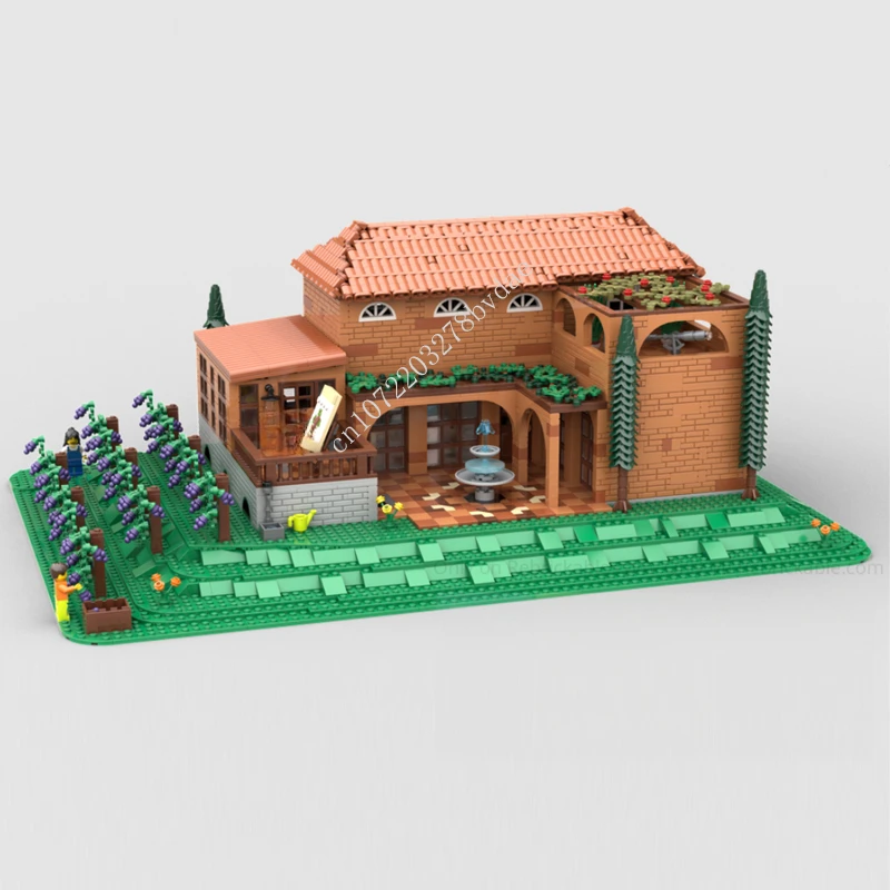 4000 шт. Модульные строительные блоки MOC для дома и виллы