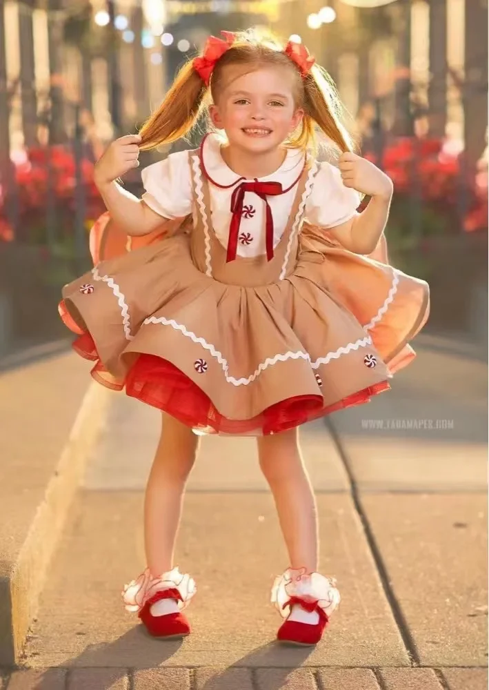 Бежевое винтажное бальное платье принцессы для маленьких девочек 0-12 лет