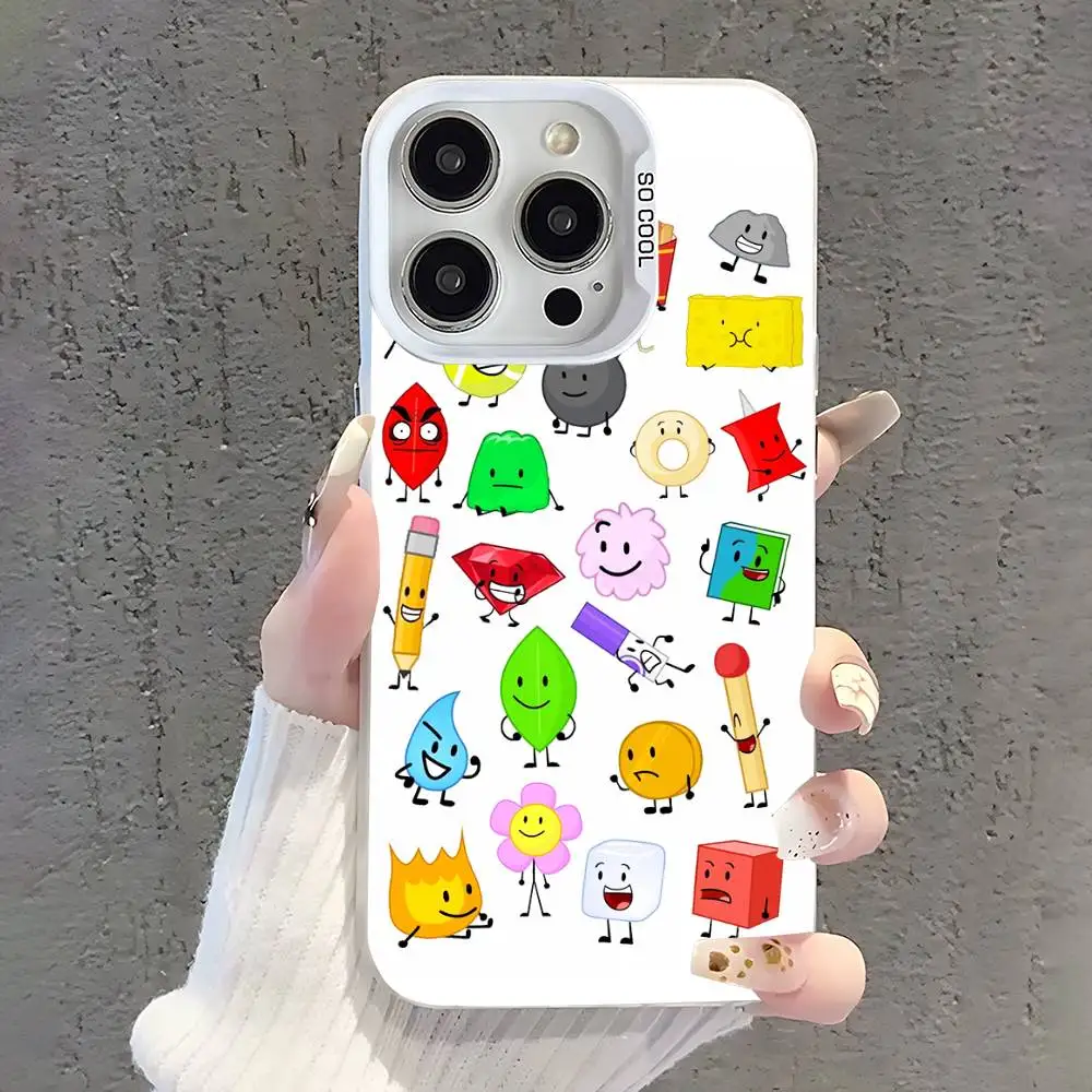 Чехол для телефона B-BFDI x II для iPhone 17, 16, 15, 14, 13, 12, 11, Pro, Max, Plus, SE, Air, Mini, противоударный, белый, IMD. (art.: 3920dd22eadd7) - 3920dd22eadd7