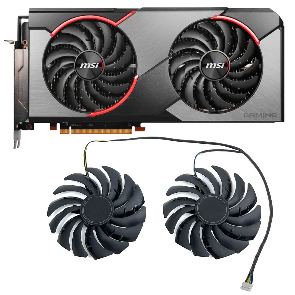 Новый оригинальный 95 мм вентилятор PLD10010S12HH RX 5700XT GAMING X GPU, для MSI RX 5700 XT, RX 5700, RX 5600 XT GAMING X охлаждающий вентилятор для видеокарты