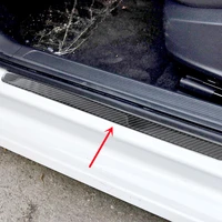 carbon fiber car door sill modification cover trim strips decorative stickers for volkswagen vw golf 7 interior accessories